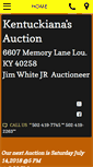 Mobile Screenshot of kentuckianaauctions.com