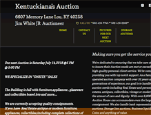 Tablet Screenshot of kentuckianaauctions.com